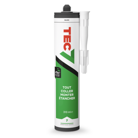 TEC7 BLANC RAL9016 CARTOUCHE 310 ML - MS POLYMÈRE