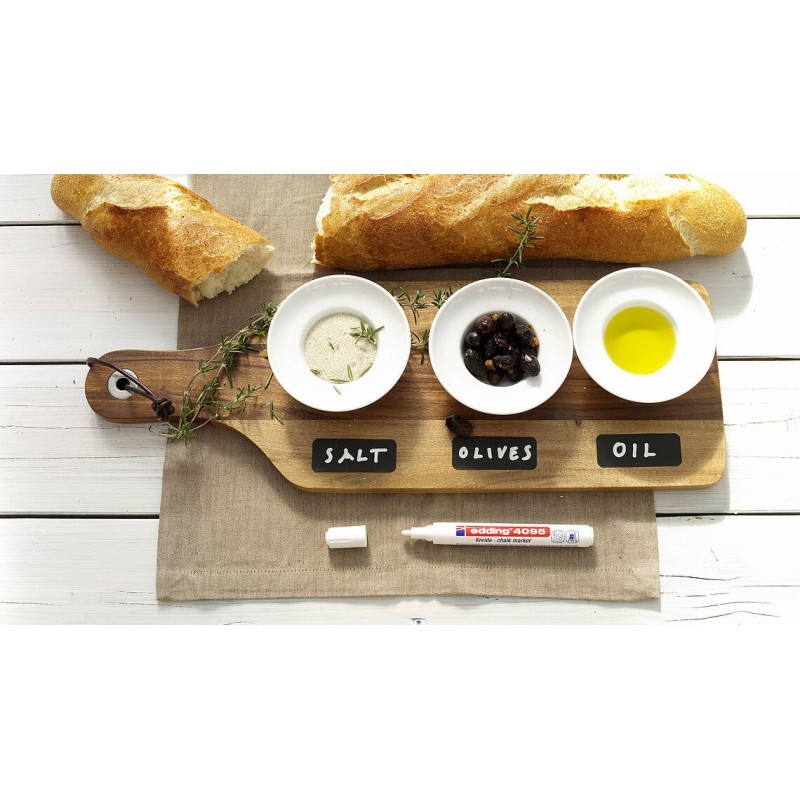 MARQUEUR CRAIE LIQUIDE EFFACABLE E- 4095 - Blanc