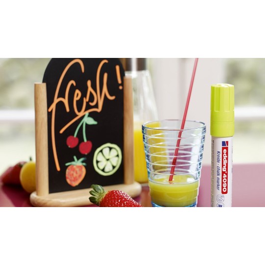 MARQUEUR CRAIE LIQUIDE EFFACABLE E- 4095 - Blanc