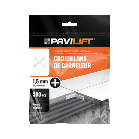 SACHET DE 300 CROISILLONS - 1,5mm