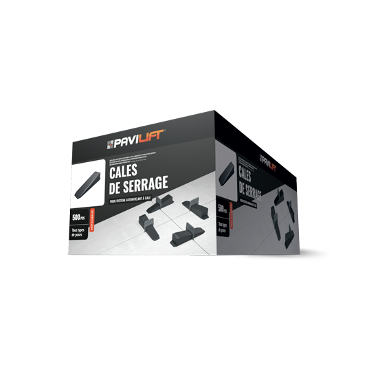 CARTON DE 500 CALES POUR SYSTEME AUTONIVELANT