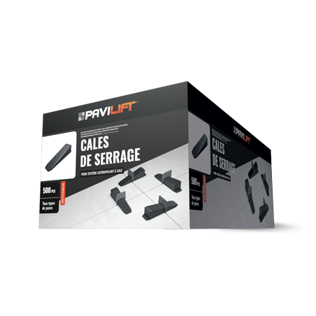 CARTON DE 500 CALES POUR SYSTEME AUTONIVELANT
