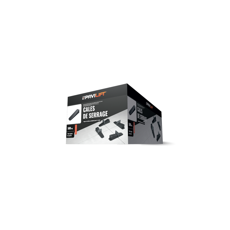 CARTON DE 500 CALES POUR SYSTEME AUTONIVELANT