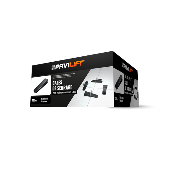 CARTON DE 125 CALES POUR SYSTEME AUTONIVELANT