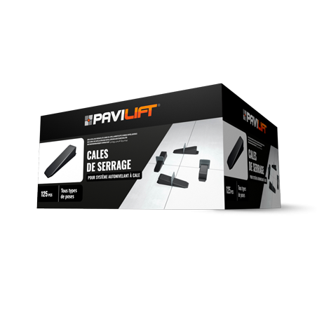 CARTON DE 125 CALES POUR SYSTEME AUTONIVELANT