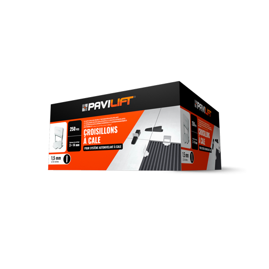 CARTON DE 250 CROISILLONS AUTONIVELANTS A CALE