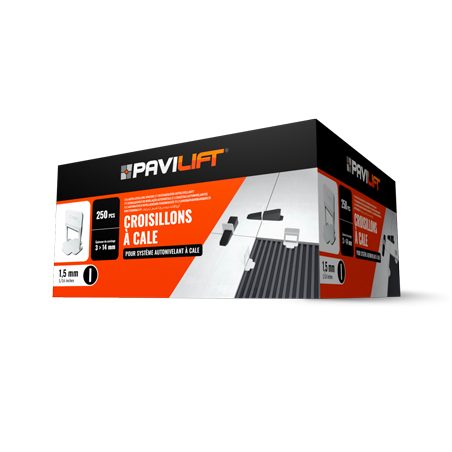CARTON DE 250 CROISILLONS AUTONIVELANTS A CALE
