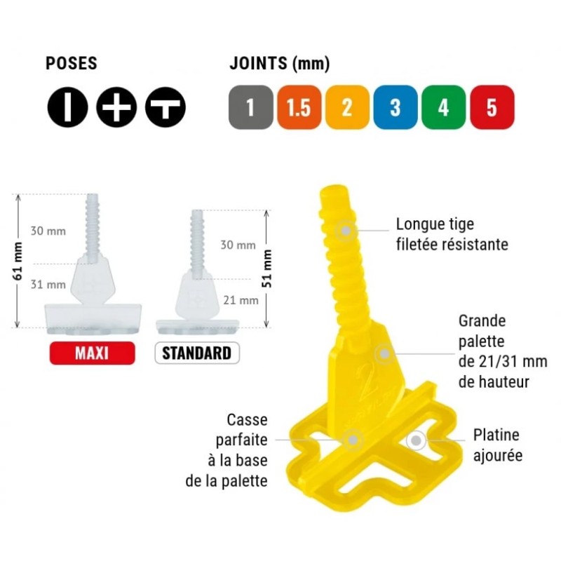 croisillons à vis pavilift