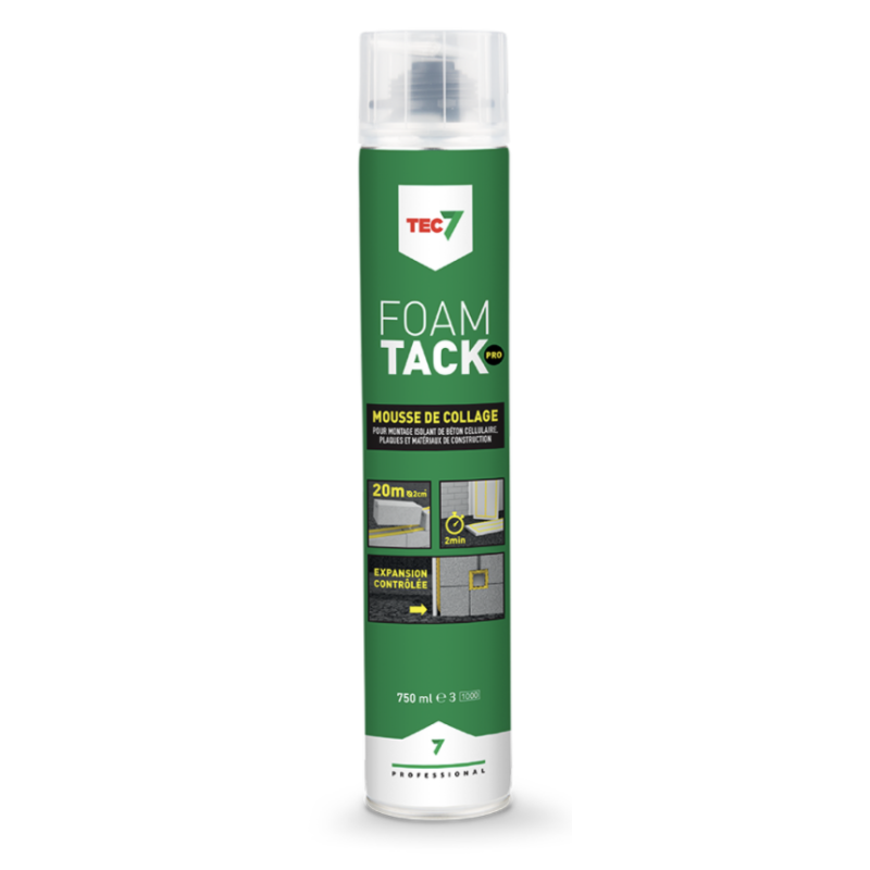 FOAMTACK PRO 750ML - MOUSSE DE CONSTRUCTION