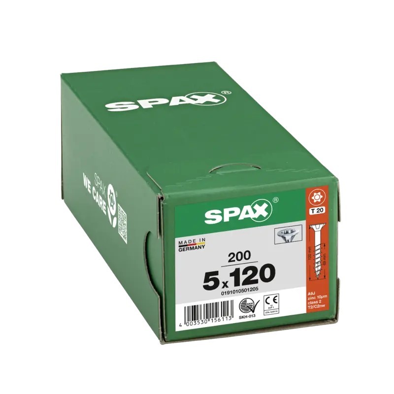 SPAX WIROX TX 5x120 - Boite de 200