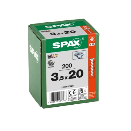 SPAX WIROX TX 3,5x20 - Boite de 200