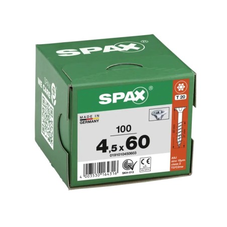 SPAX WIROX TX 4,5x60 - Boite de 100