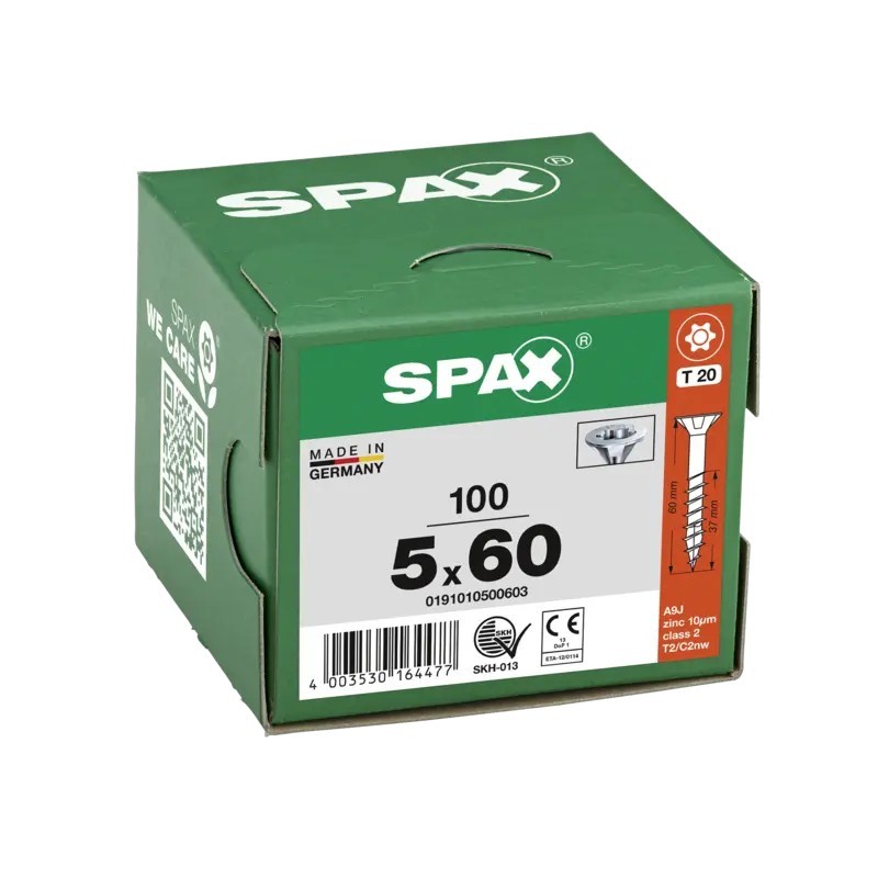 SPAX WIROX TX 5x60 - Boite de 100