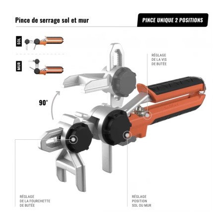 PAILIFT PINCE DE SERRAGE SOL ET MUR