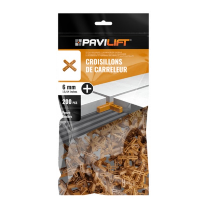 SACHET DE 200 CROISILLONS - 6mm