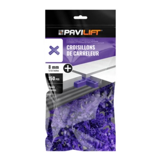 SACHET DE 150 CROISILLONS - 8mm