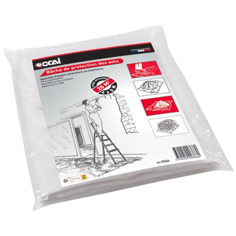 BACHE DE PROTECTION FINE - 4m x 5m