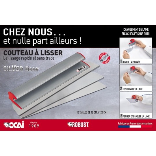 COUTEAU A LISSER ROBUST - 50cm