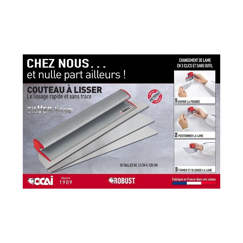 COUTEAU A LISSER ROBUST - 50cm